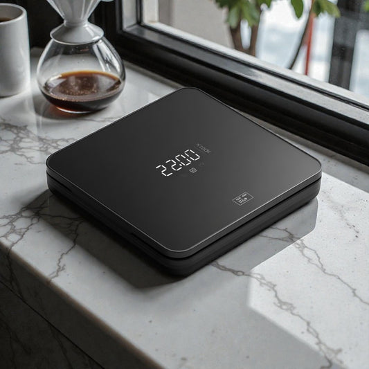 Newox High-Precision Smart Coffee Scale with Built-in Timer  LED Hidden Display - 0.1g Accuracy