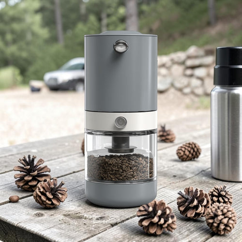 Newox Portable Electric Coffee Grinder - Adjustable Ceramic Burr & USB-C Fast Charging